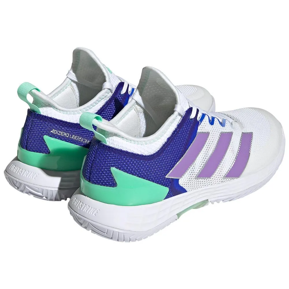 adidas Women's adizero Ubersonic 4 - LanzaT - Cloud White / Violet Fusion