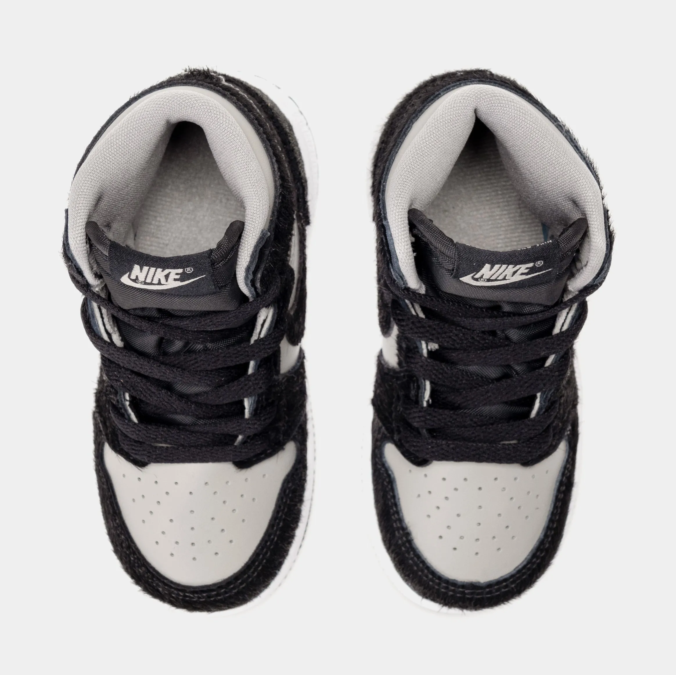 Air Jordan 1 High OG Twist 2.0 Infant Toddler Lifestyle Shoes (Grey/Black) Free Shipping