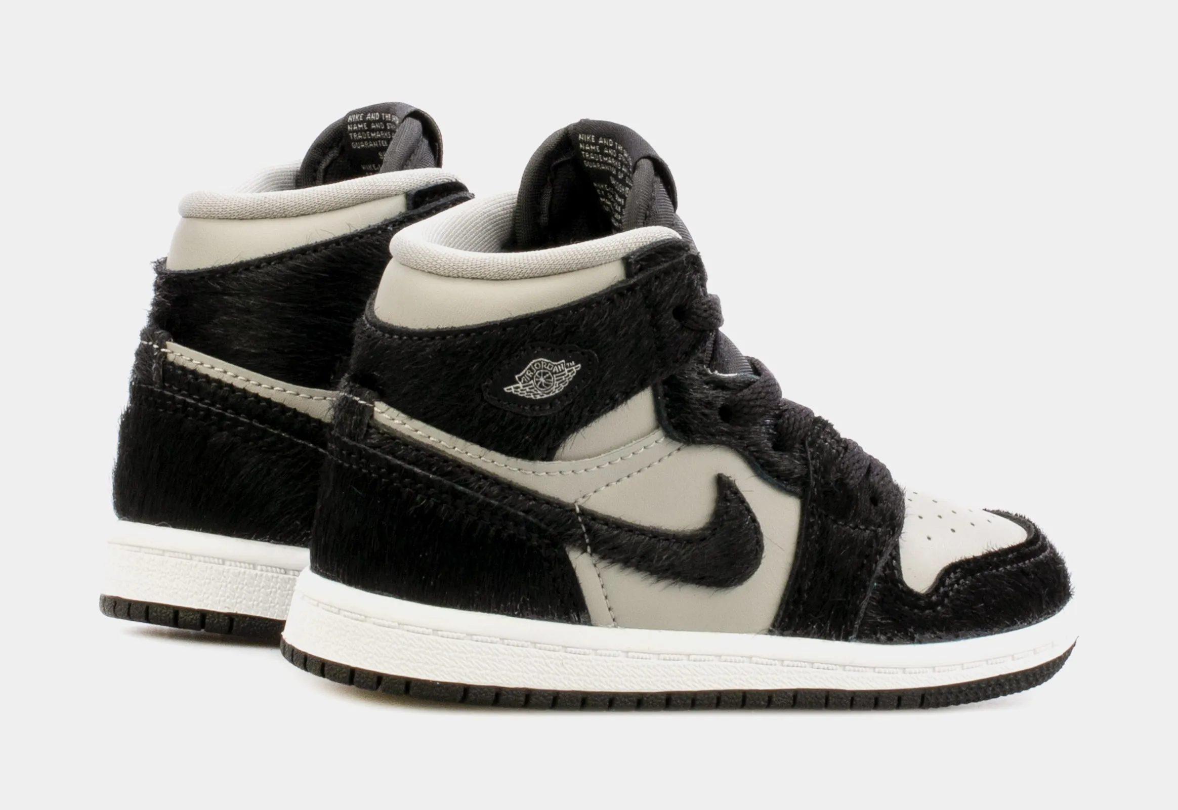 Air Jordan 1 High OG Twist 2.0 Infant Toddler Lifestyle Shoes (Grey/Black) Free Shipping