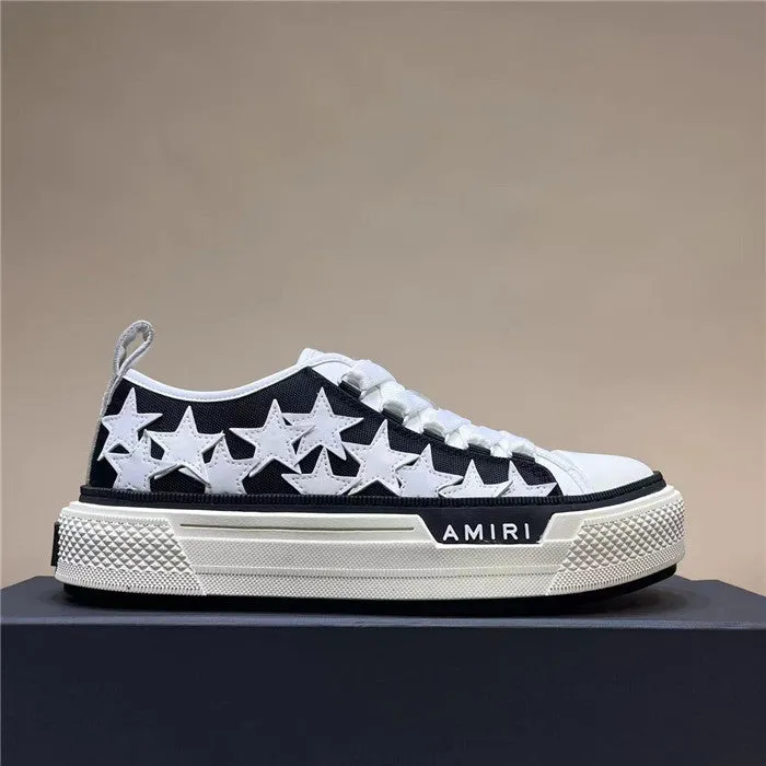 AMR Men Stars Court Low Black and White Sneakers-196