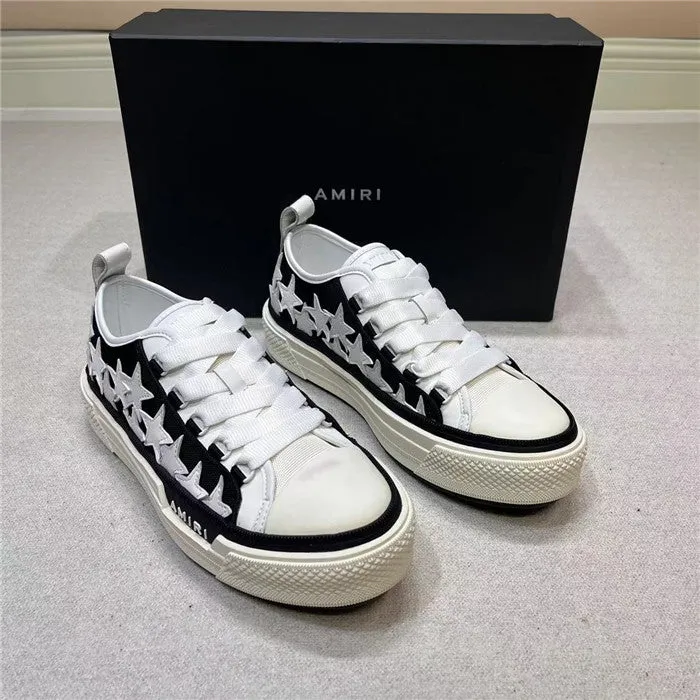 AMR Men Stars Court Low Black and White Sneakers-196