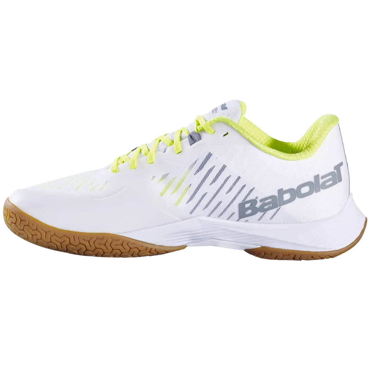 Babolat Men's Shadow Tour 5 Indoor Shoes White Lime