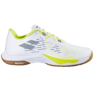 Babolat Men's Shadow Tour 5 Indoor Shoes White Lime