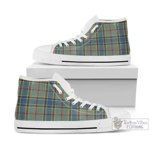 Balfour Blue Tartan High Top Shoes