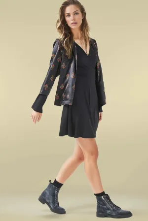 Bell Sleeve Wrap Dress