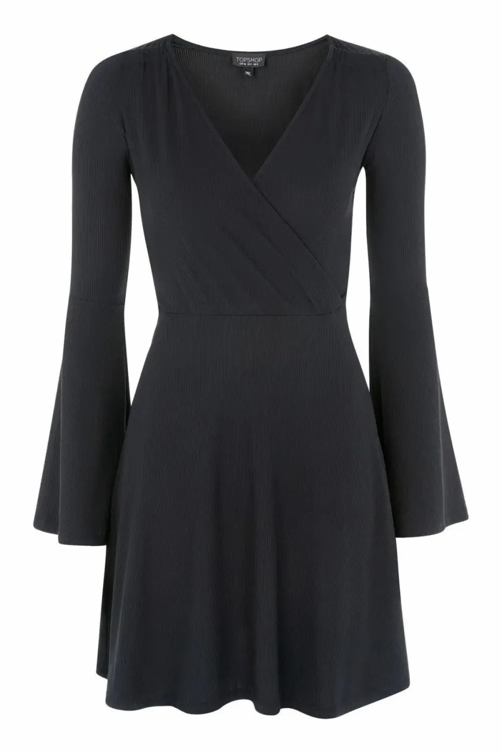 Bell Sleeve Wrap Dress