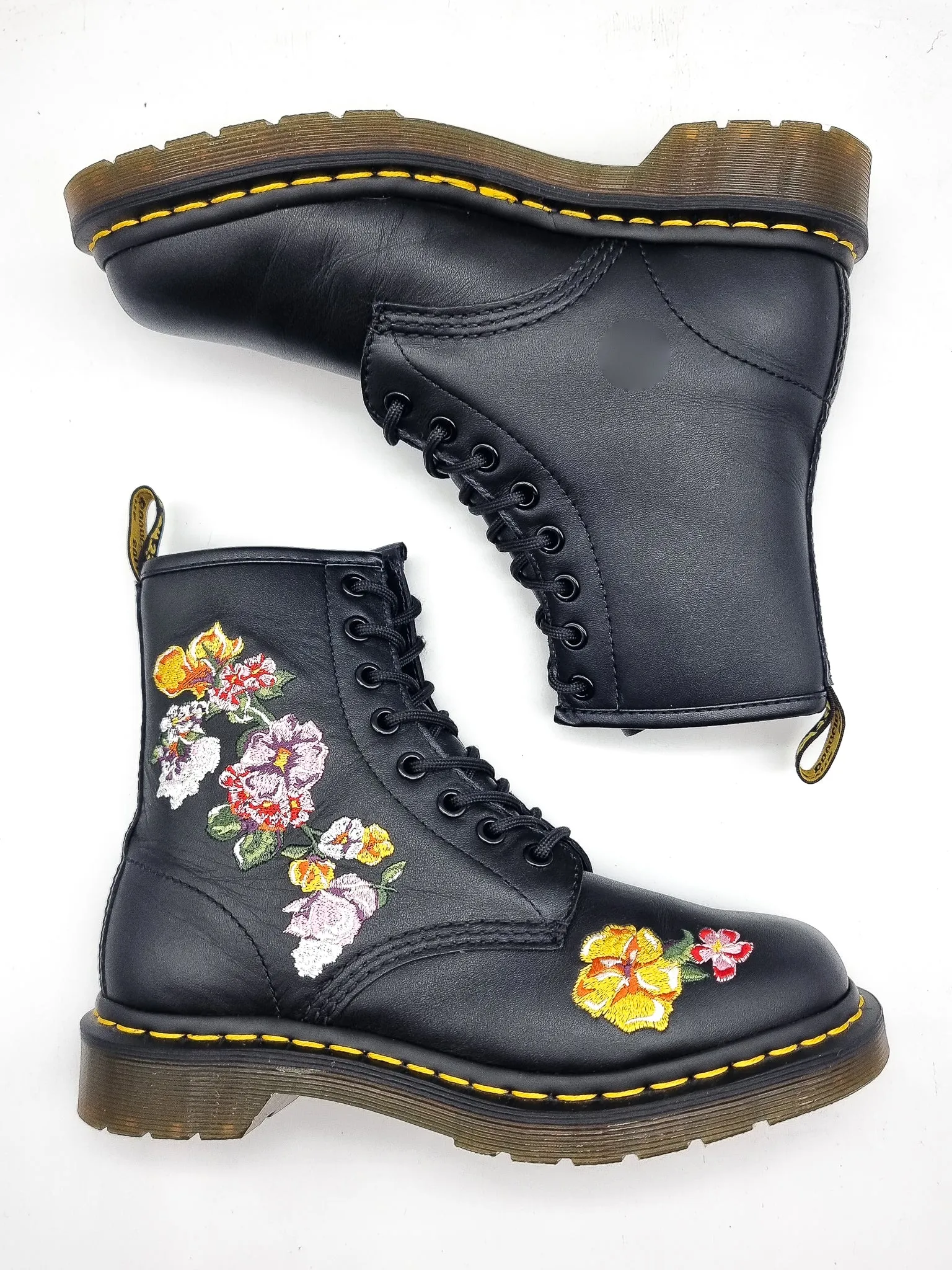 DR. MARTENS 1460 VONDA ROSE II YELLOW PINK