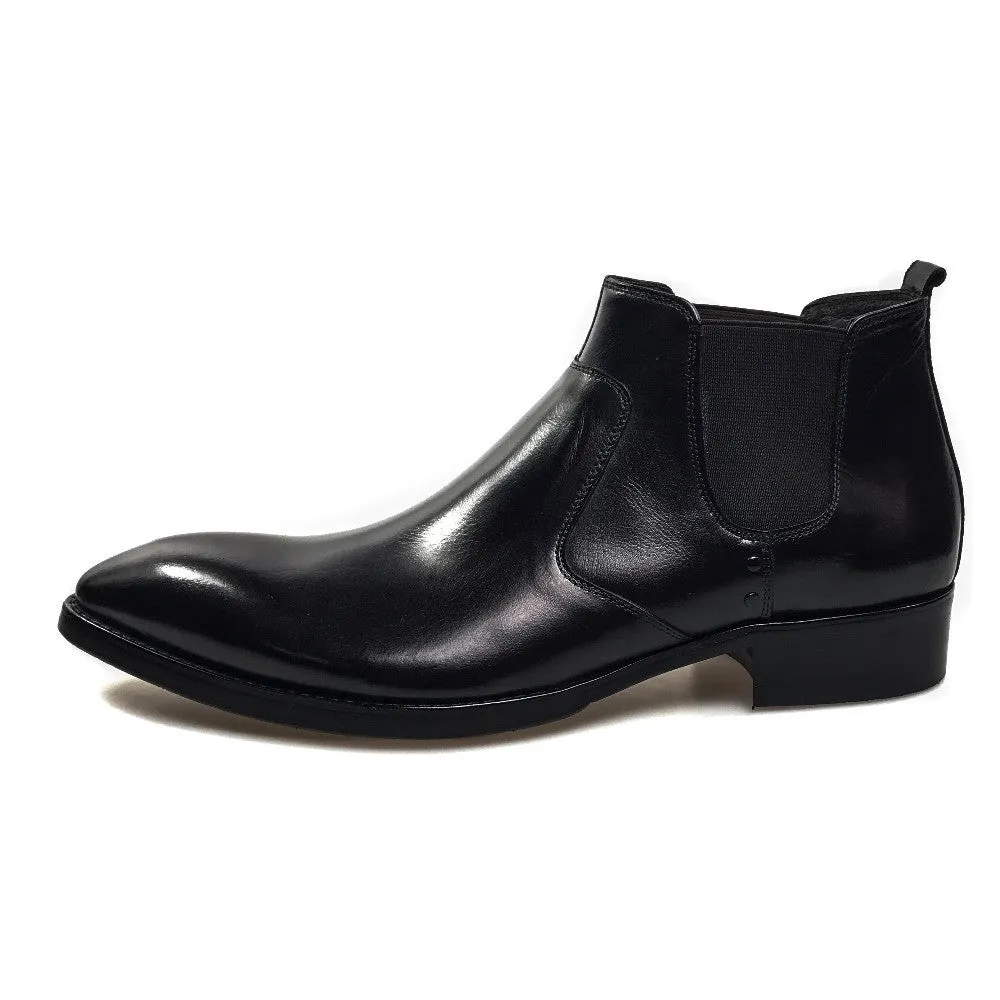 Formal Style Pointed Toe Men Ankle Boots