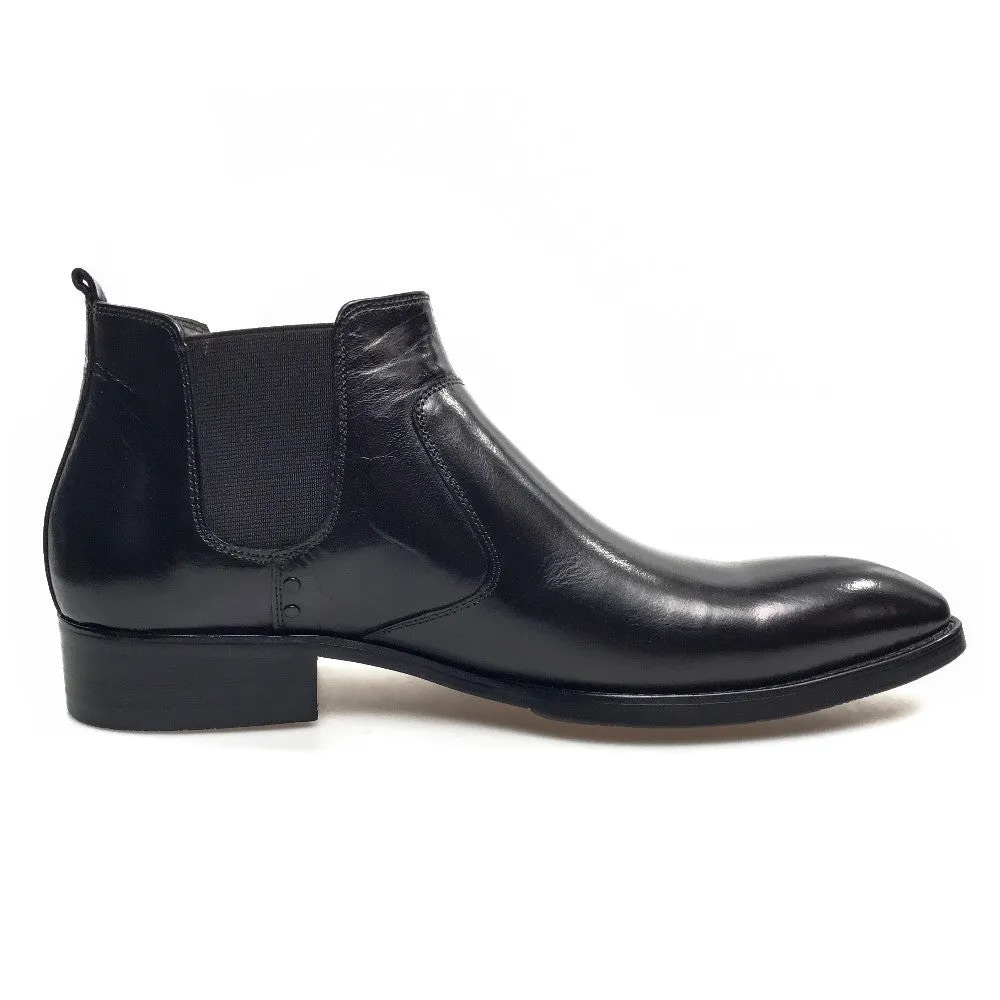 Formal Style Pointed Toe Men Ankle Boots