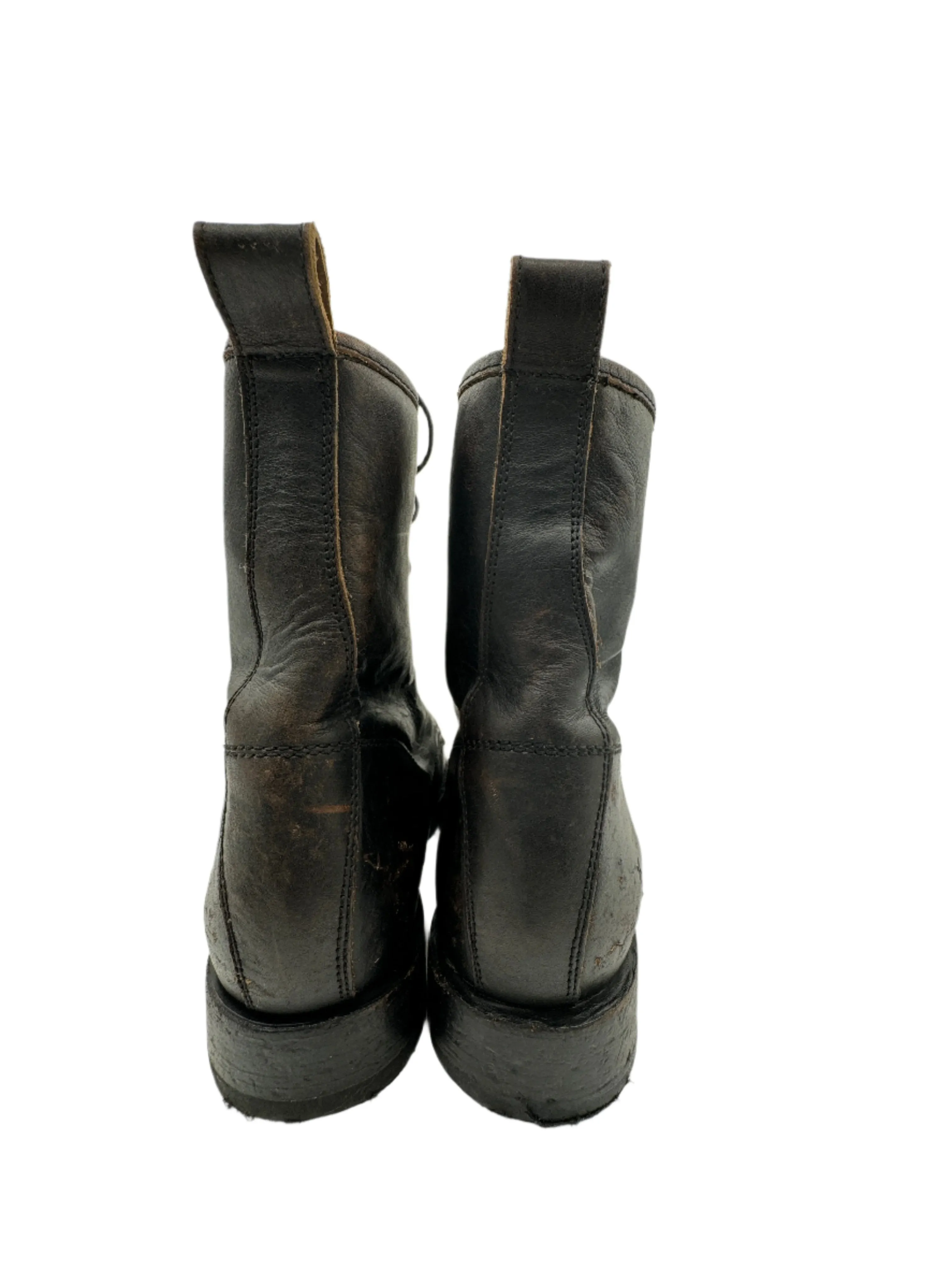 Frye, Black Leather Dean Boots M 11