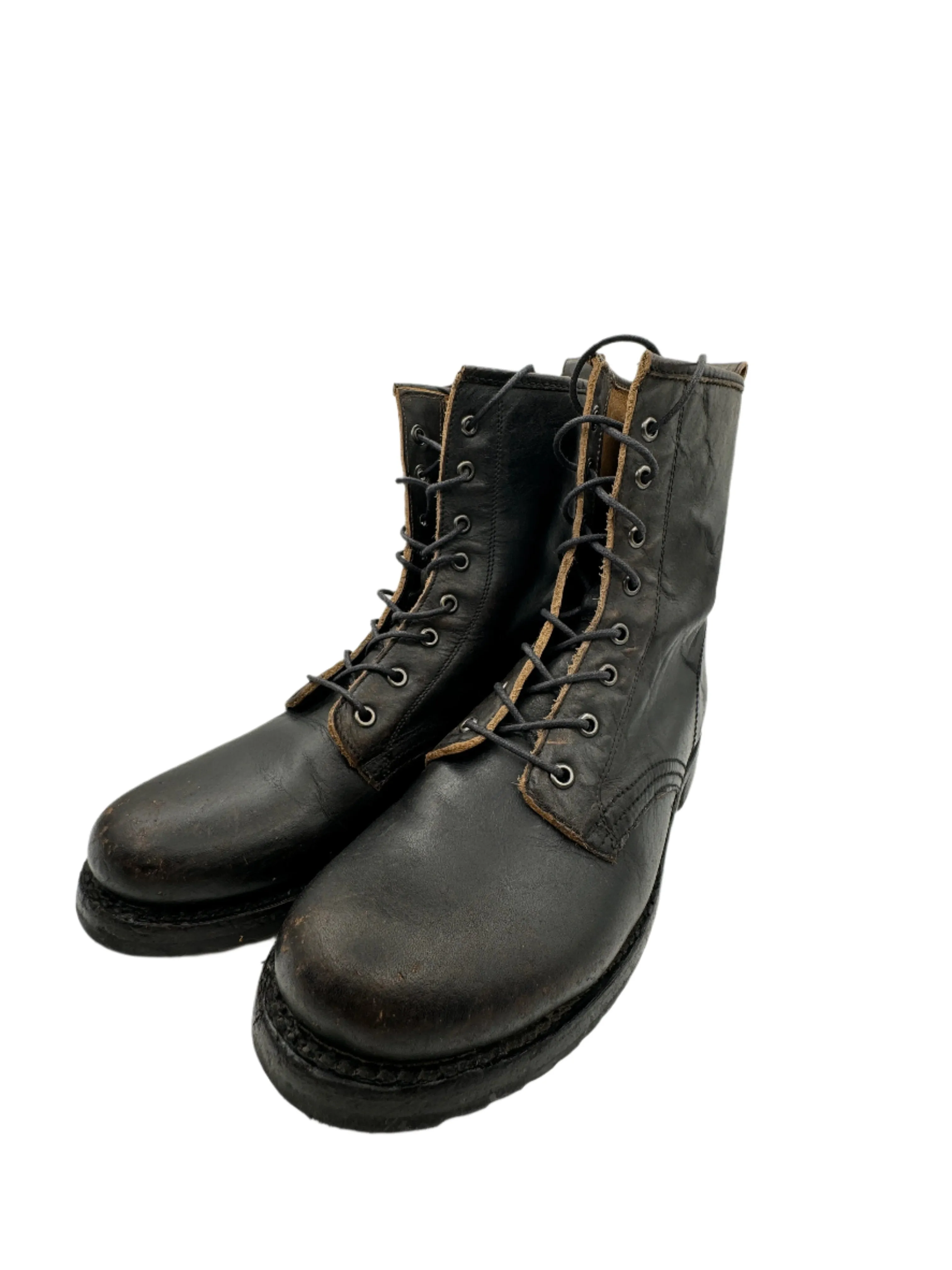 Frye, Black Leather Dean Boots M 11