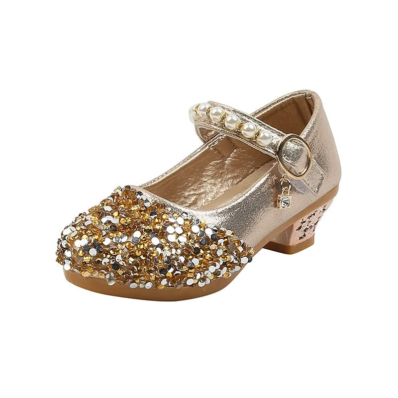 Girls Sequins Party Shoes