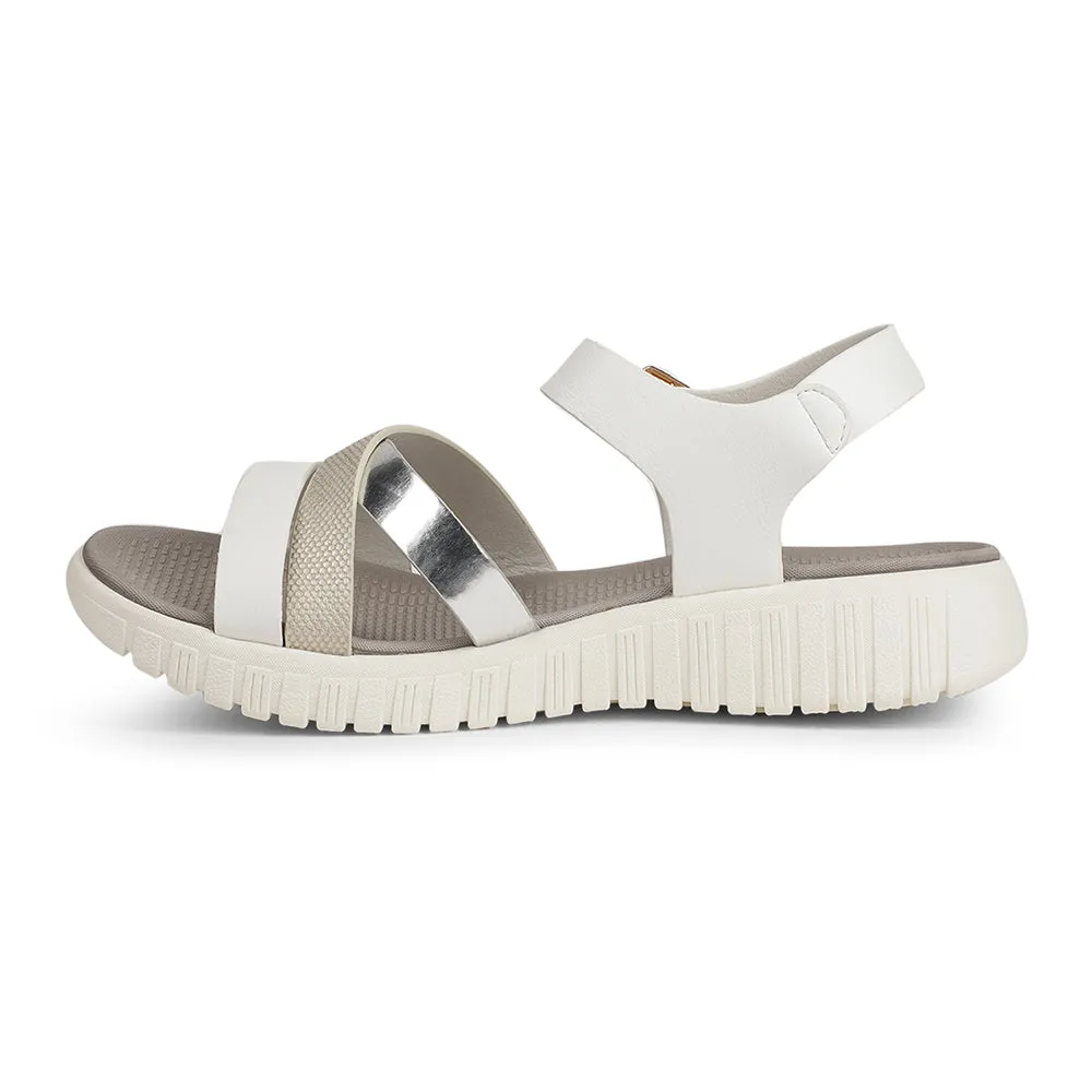 Healers Casual White Sandal For Women ZQ-AL-SN04 By Liberty