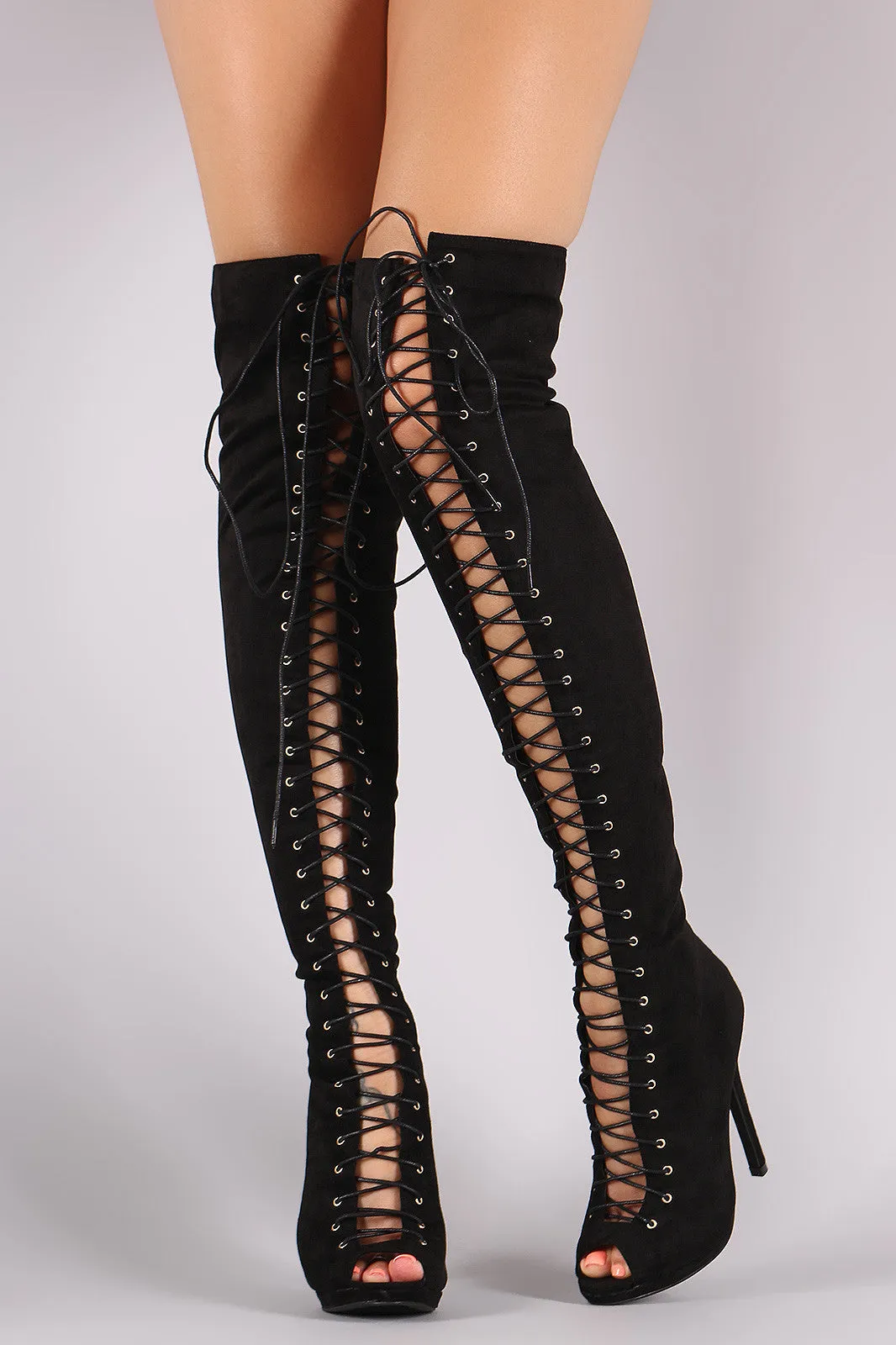 Jenni - Stiletto Heeled Over-The-Knee Boots