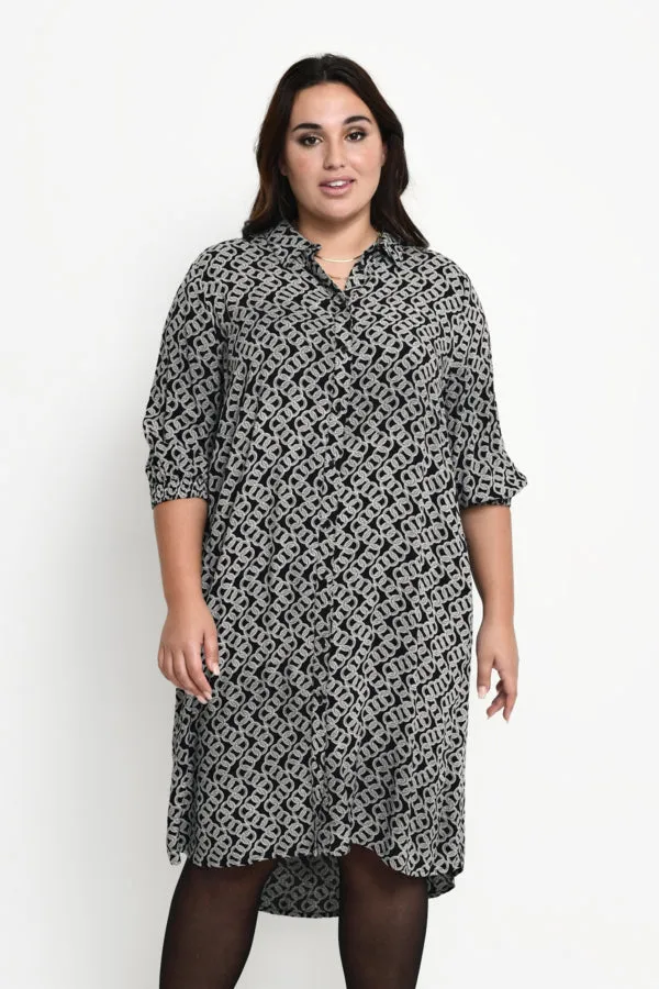 Kaffe Cliana Shirt Dress in Black