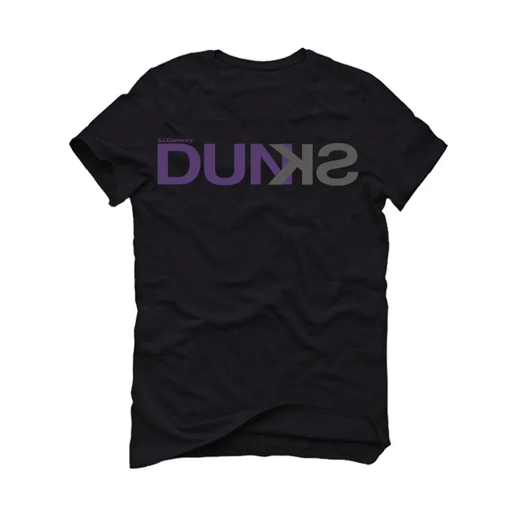 Nike SB Dunk Low “Court Purple” | illcurrency Black T-Shirt (DUNKS)