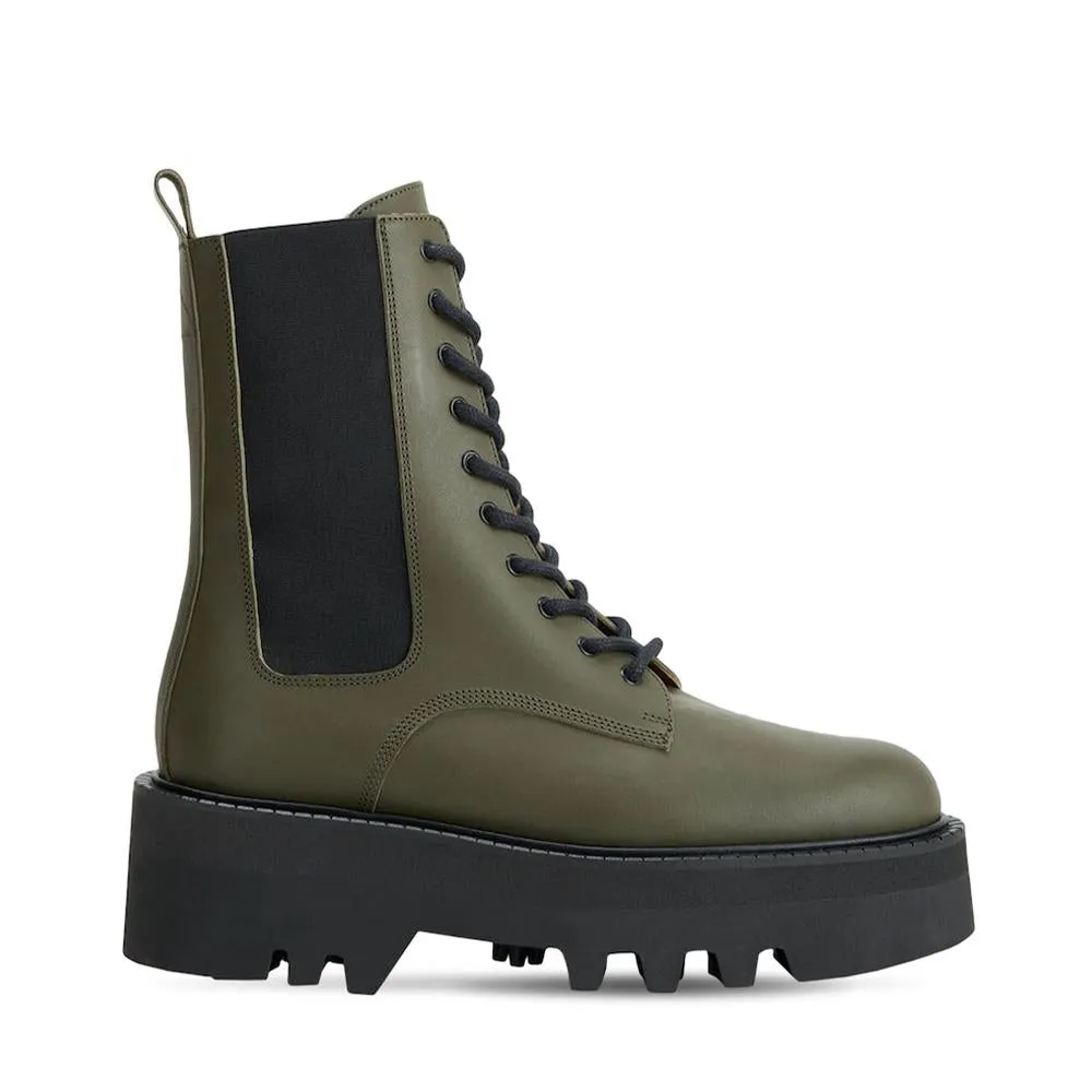 Pesaro Turtle Combat Boots