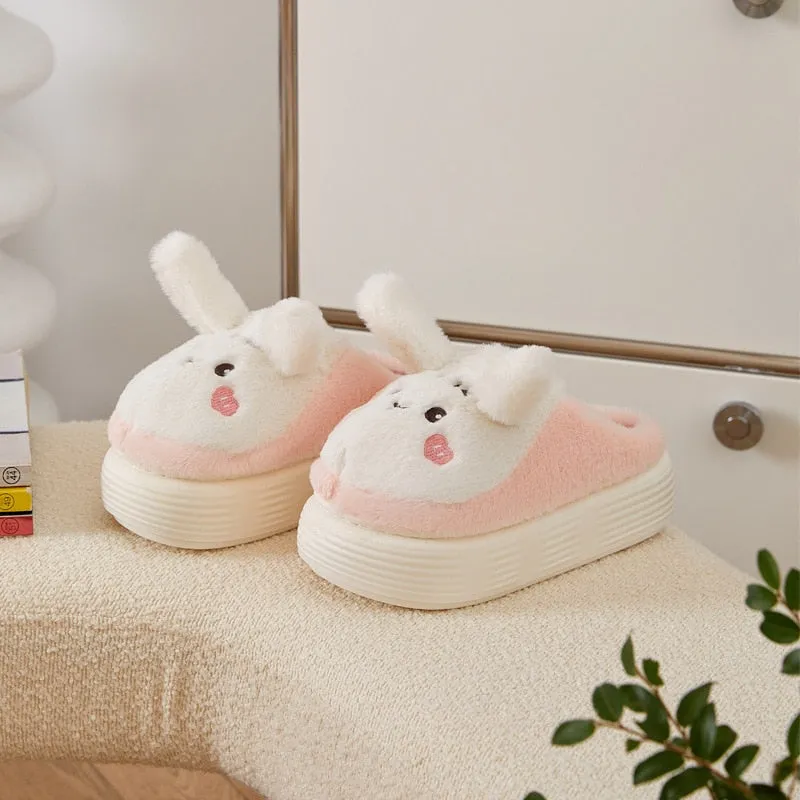 Plush Bunny Platform Slides