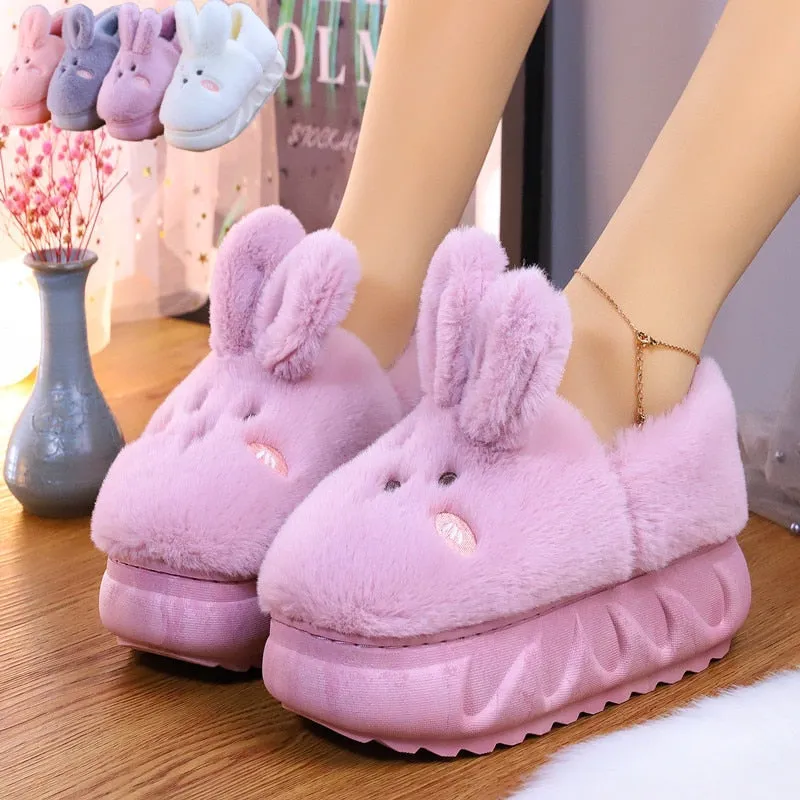 Plush Bunny Platform Slides