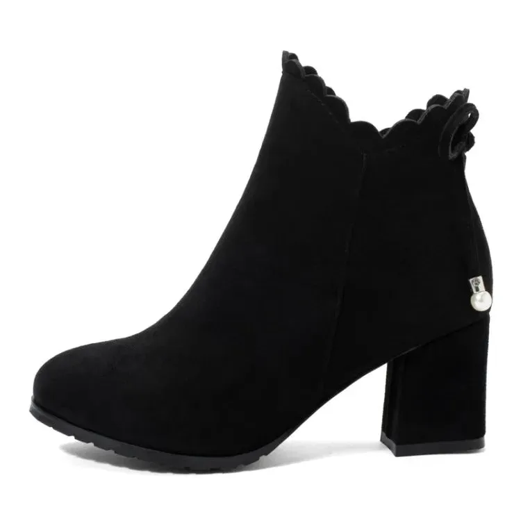 Ruffles Ankle Fall Women Boots