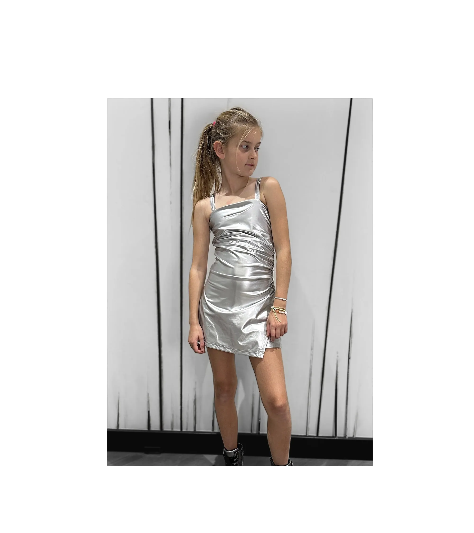 Silver Mini Dress