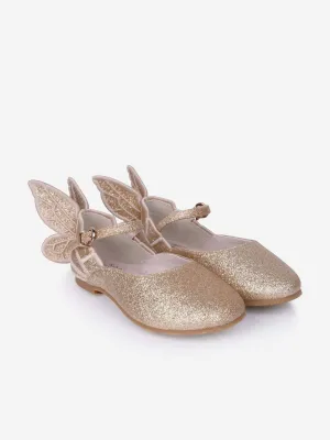 Sophia Webster Girls Glitter Embroidered Shoes