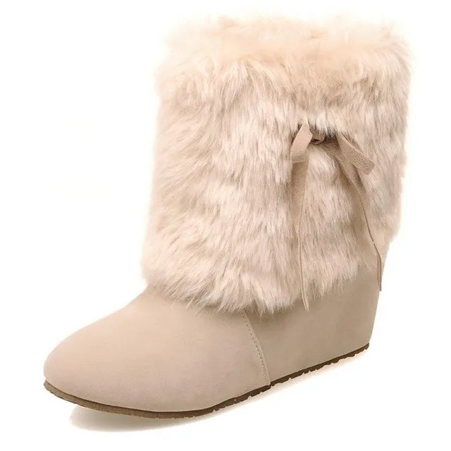 Sweet  Add Fur Snow Boots