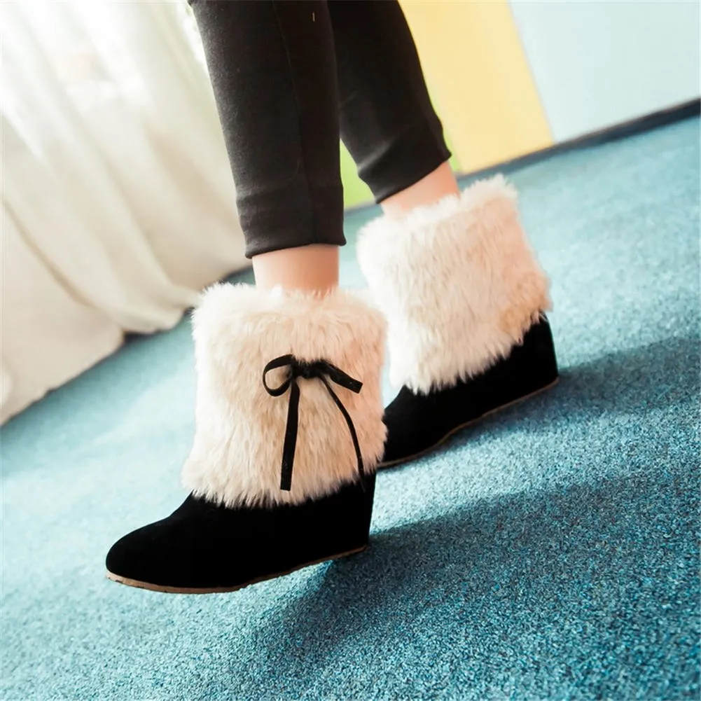 Sweet  Add Fur Snow Boots