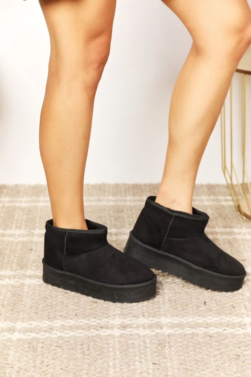 Women's Fleece Lined Mini Boots