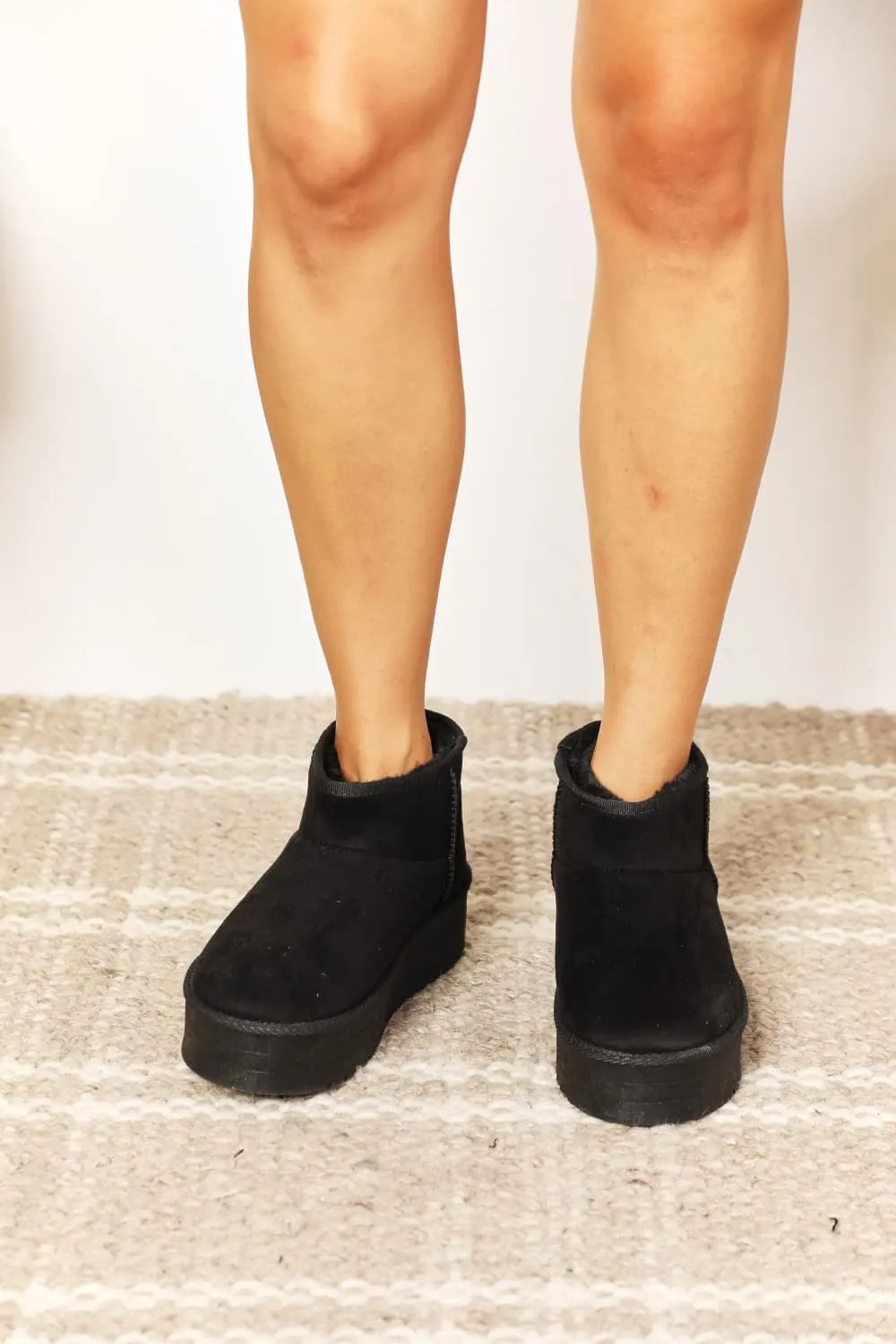 Women's Fleece Lined Mini Boots